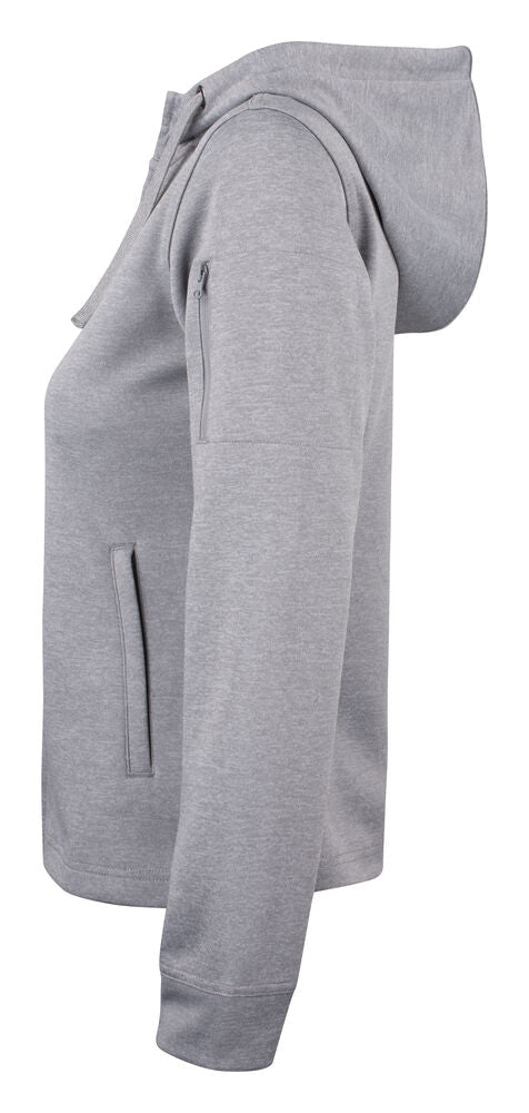 Basic Active Hoody Full Zip Women von Clique – White