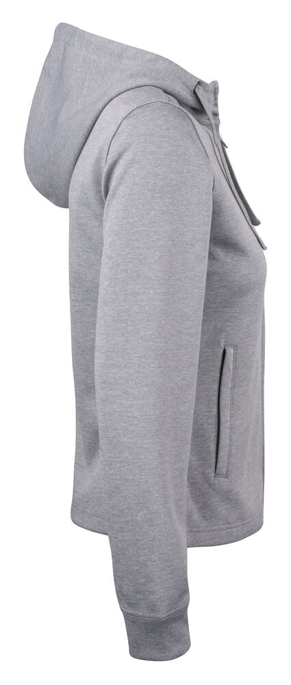 Basic Active Hoody Full Zip Women von Clique – White