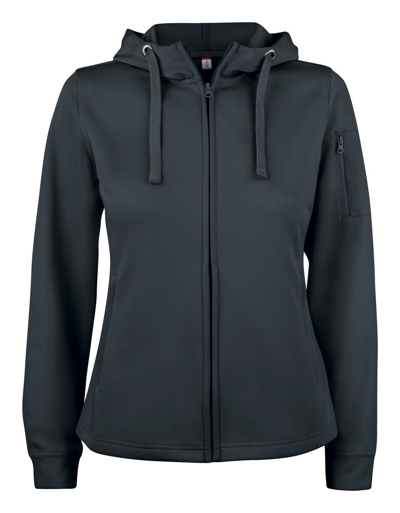 Basic Active Hoody Full Zip Women von Clique – White