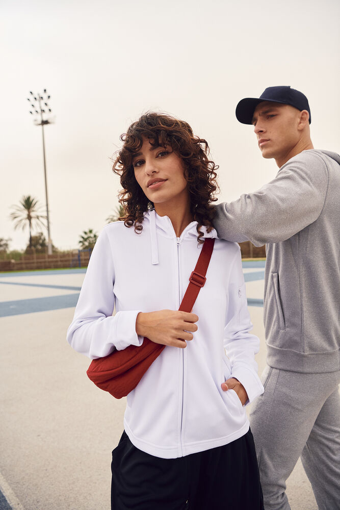 Basic Active Hoody Full Zip Women von Clique – White