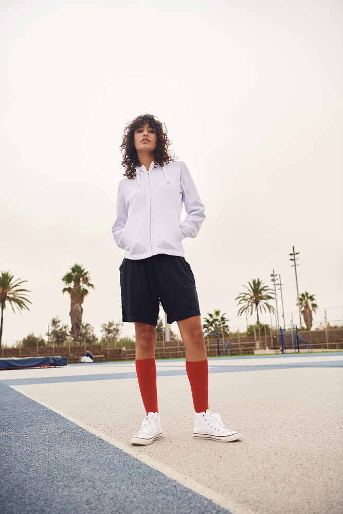 Basic Active Hoody Full Zip Women von Clique – White