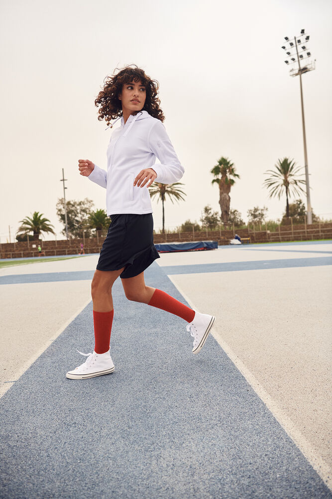Basic Active Hoody Full Zip Women von Clique – White