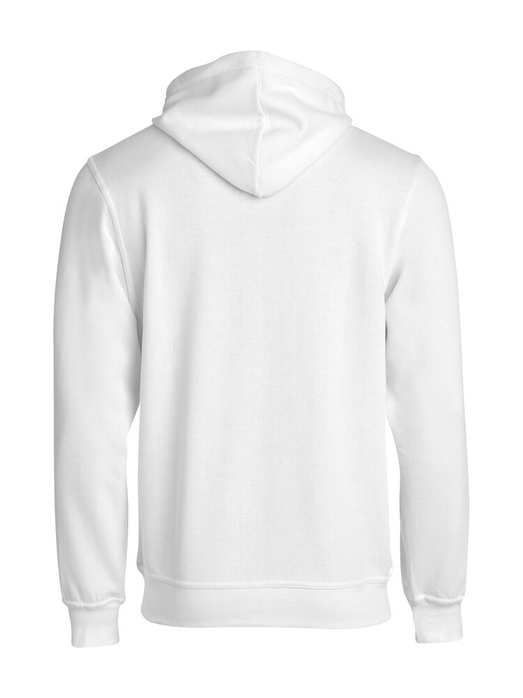 Basic Hoody Full Zip von Clique – White