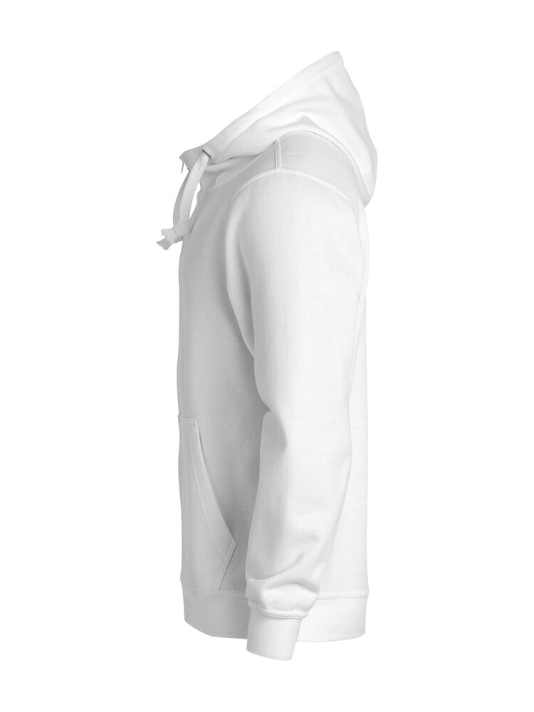 Basic Hoody Full Zip von Clique – White