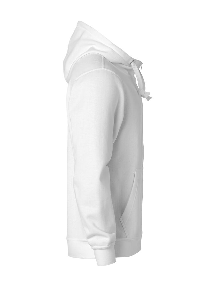Basic Hoody Full Zip von Clique – White