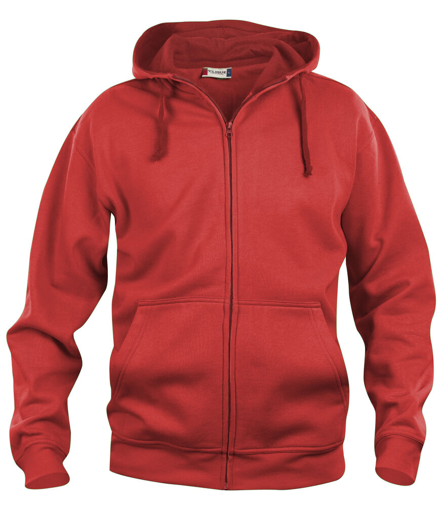 Basic Hoody Full Zip von Clique – White