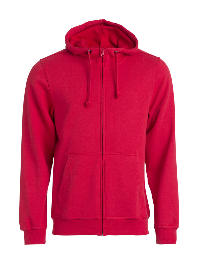 Basic Hoody Full Zip von Clique – White