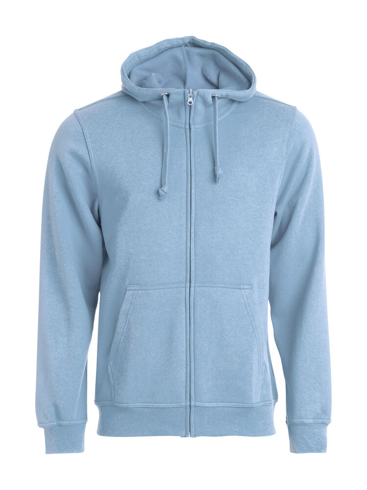 Basic Hoody Full Zip von Clique – White