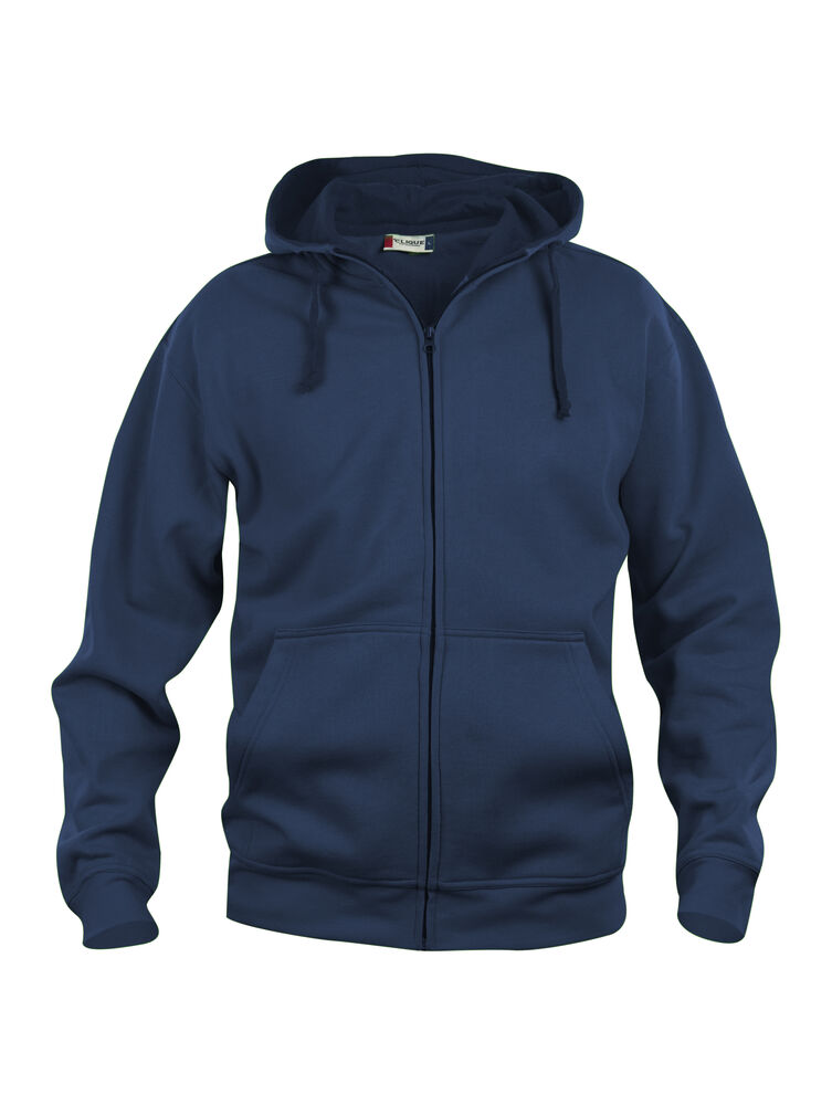 Basic Hoody Full Zip von Clique – White