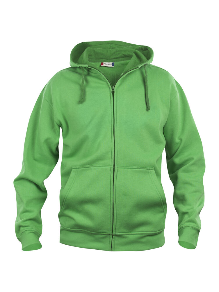 Basic Hoody Full Zip von Clique – White
