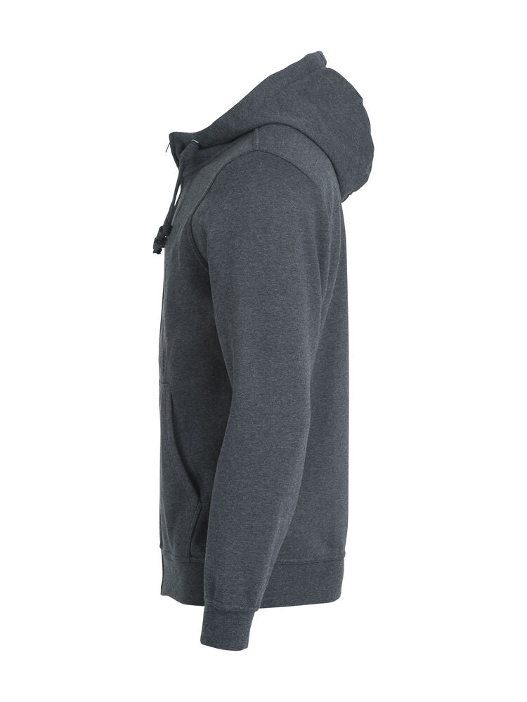 Basic Hoody Full Zip von Clique – White