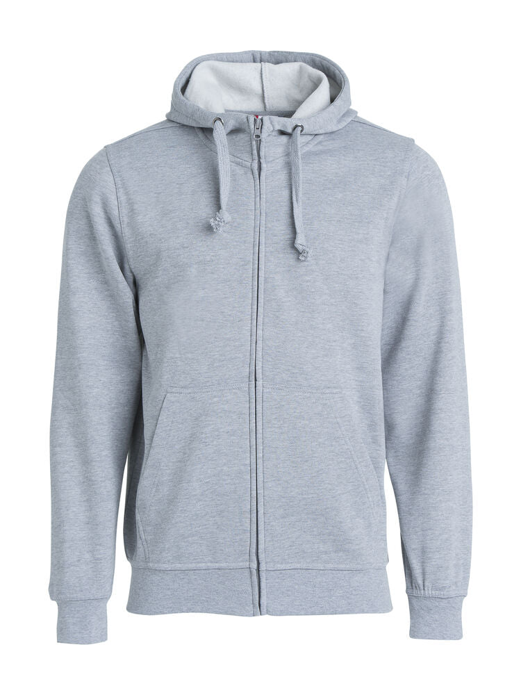 Basic Hoody Full Zip von Clique – White