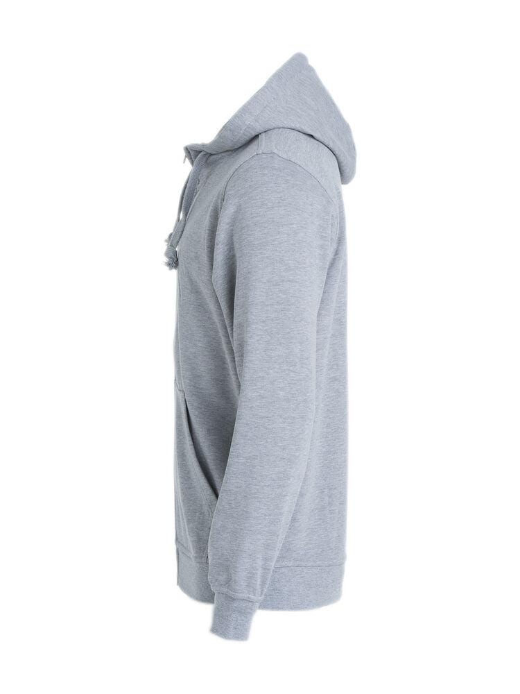 Basic Hoody Full Zip von Clique – White