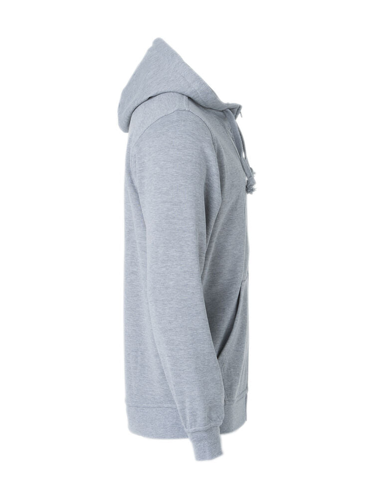 Basic Hoody Full Zip von Clique – White