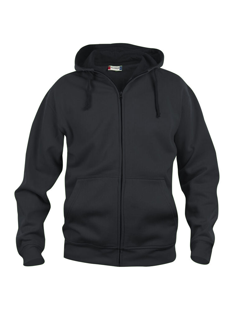 Basic Hoody Full Zip von Clique – White