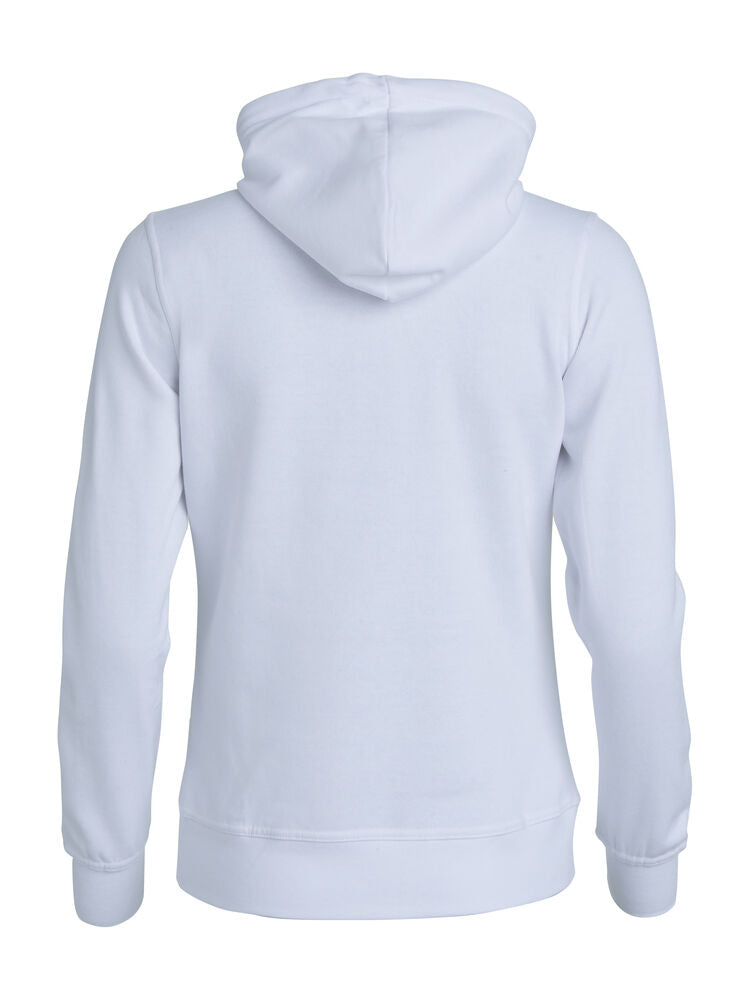 Basic Hoody Full Zip Women von Clique – White