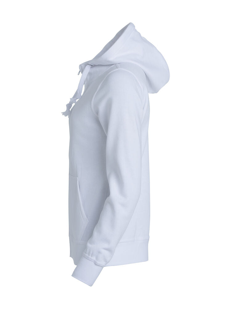Basic Hoody Full Zip Women von Clique – White