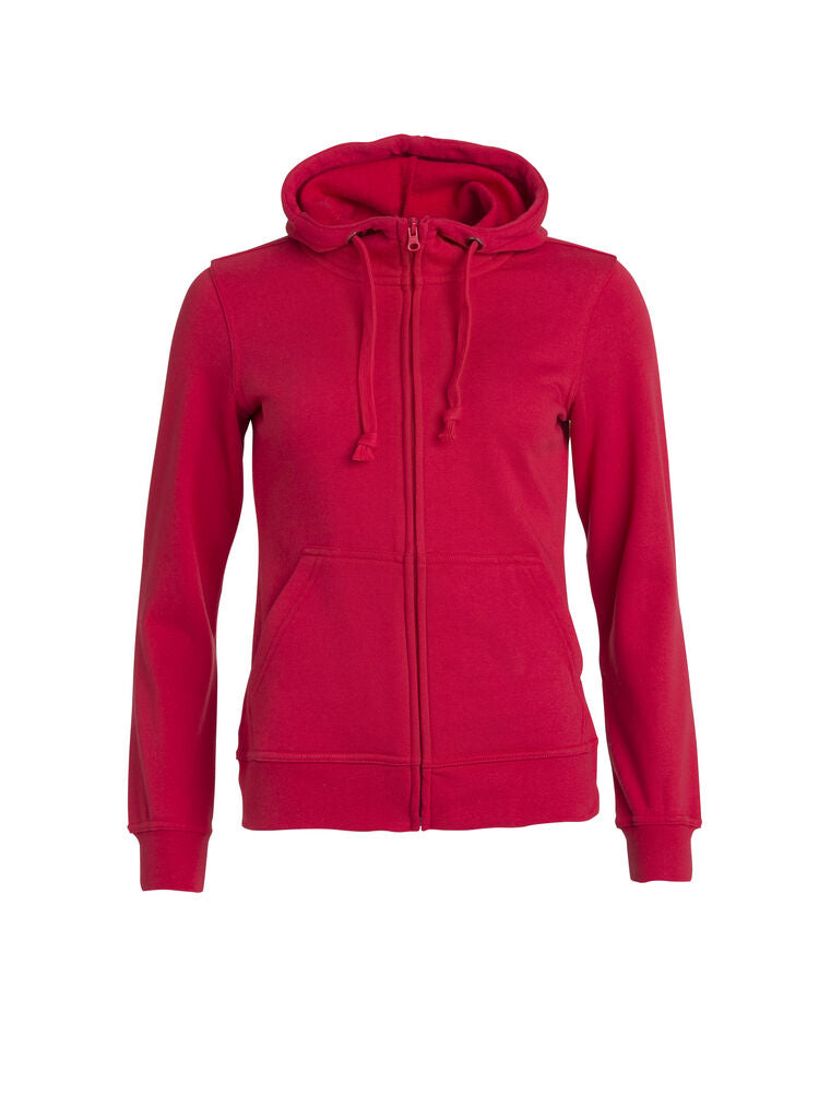 Basic Hoody Full Zip Women von Clique – White