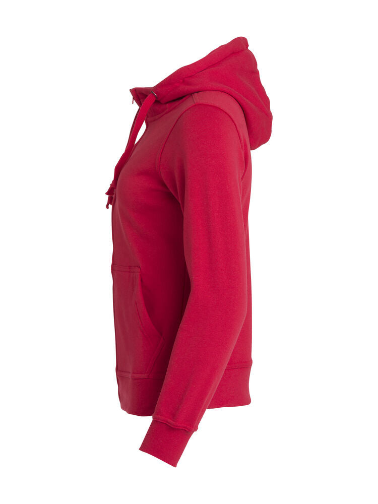 Basic Hoody Full Zip Women von Clique – White