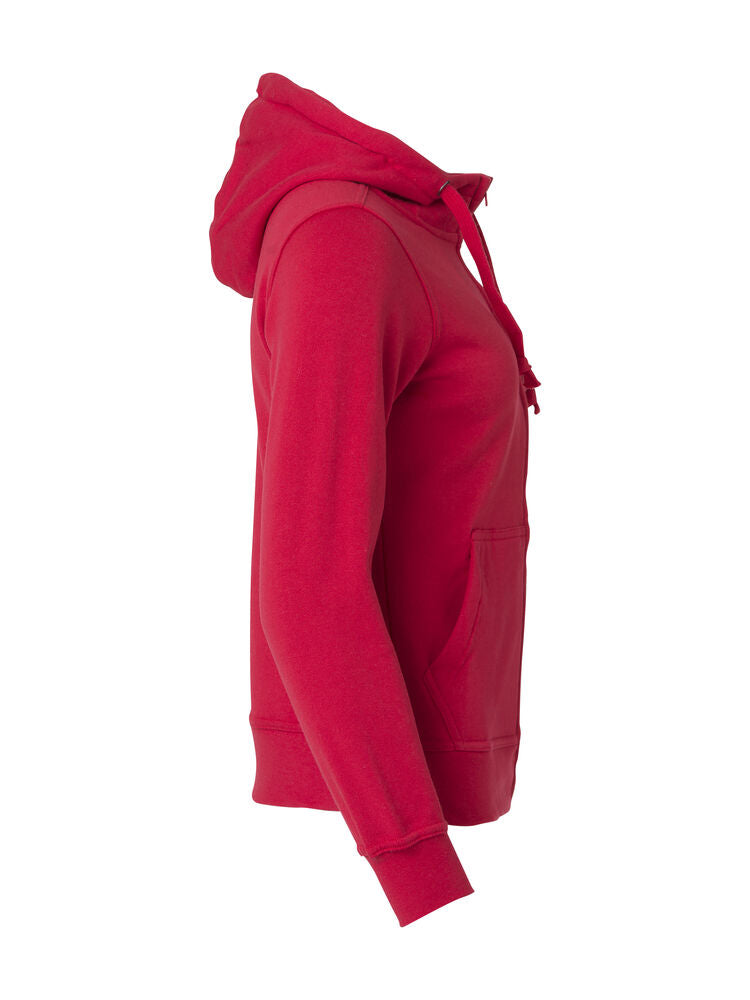 Basic Hoody Full Zip Women von Clique – White