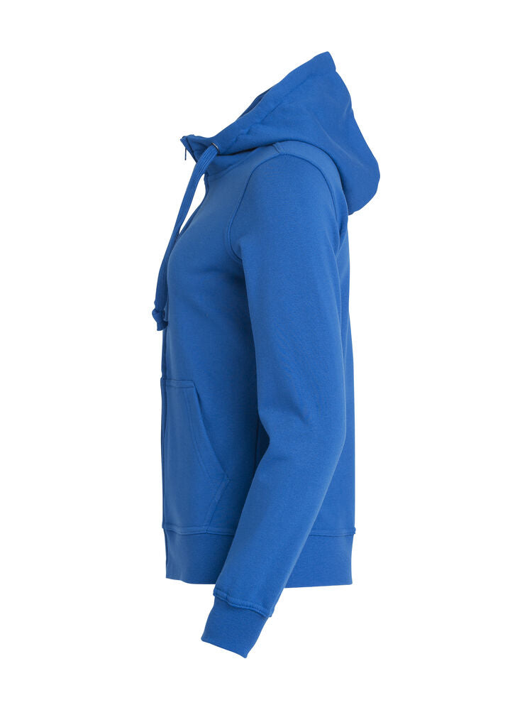 Basic Hoody Full Zip Women von Clique – White