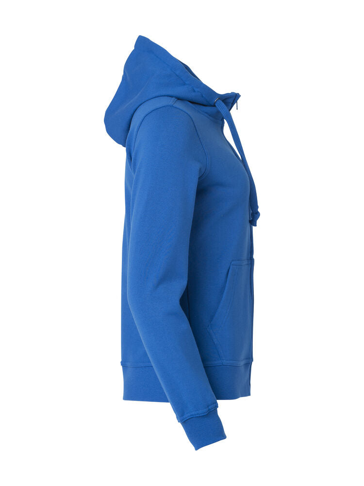 Basic Hoody Full Zip Women von Clique – White