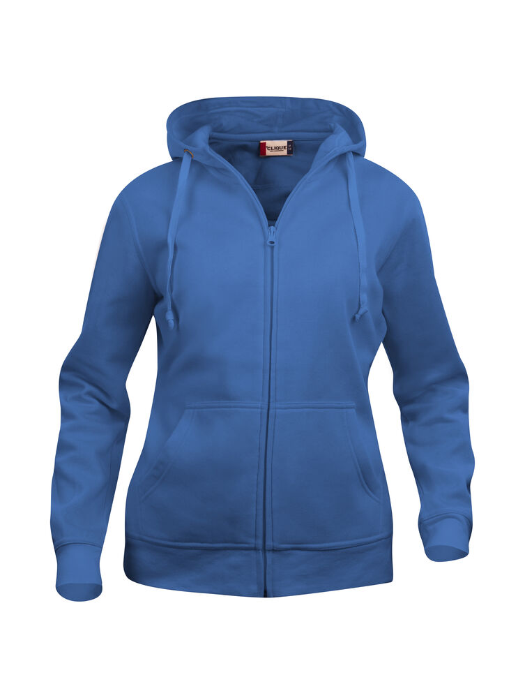 Basic Hoody Full Zip Women von Clique – White