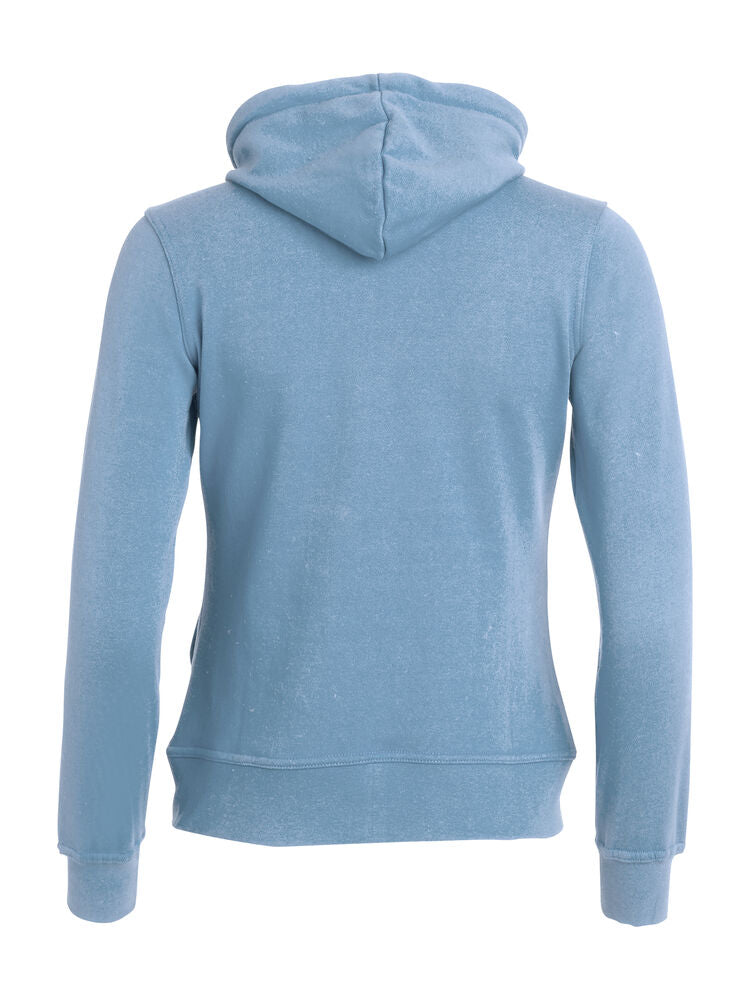 Basic Hoody Full Zip Women von Clique – White