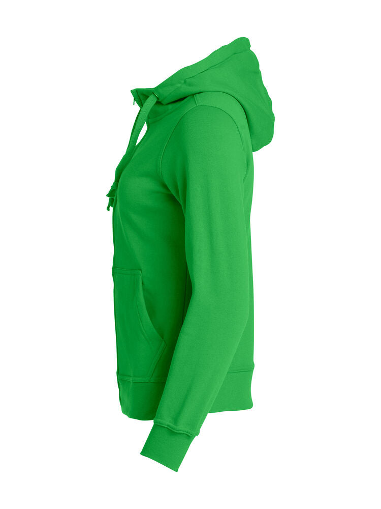 Basic Hoody Full Zip Women von Clique – White