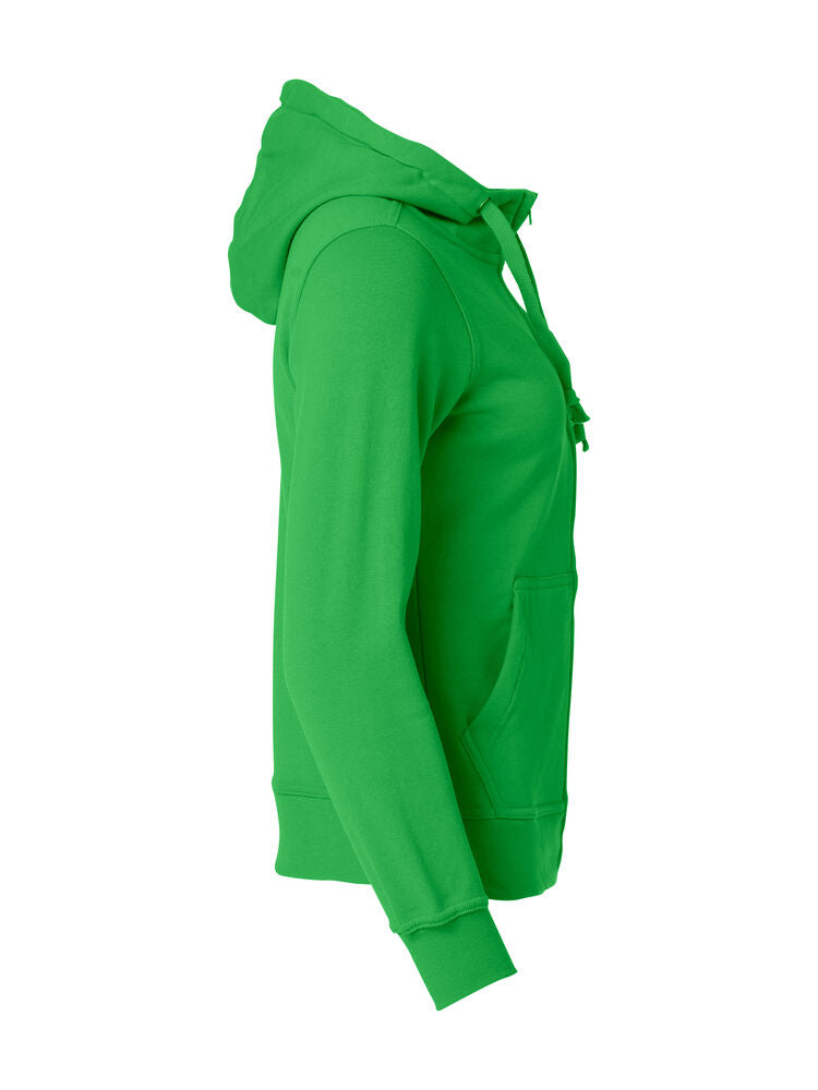 Basic Hoody Full Zip Women von Clique – White