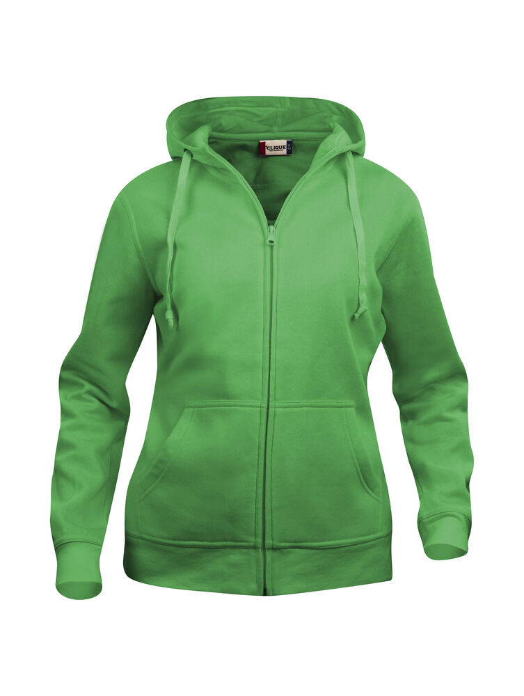 Basic Hoody Full Zip Women von Clique – White