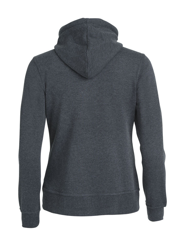 Basic Hoody Full Zip Women von Clique – White