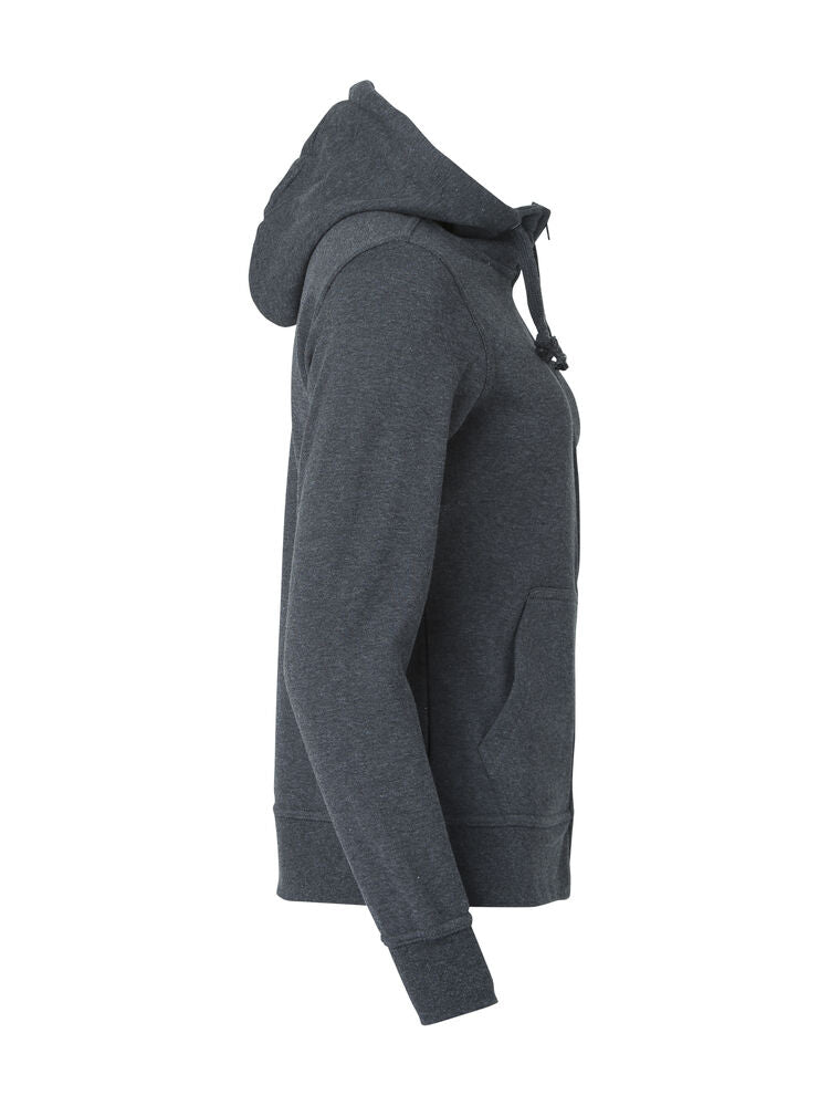 Basic Hoody Full Zip Women von Clique – White