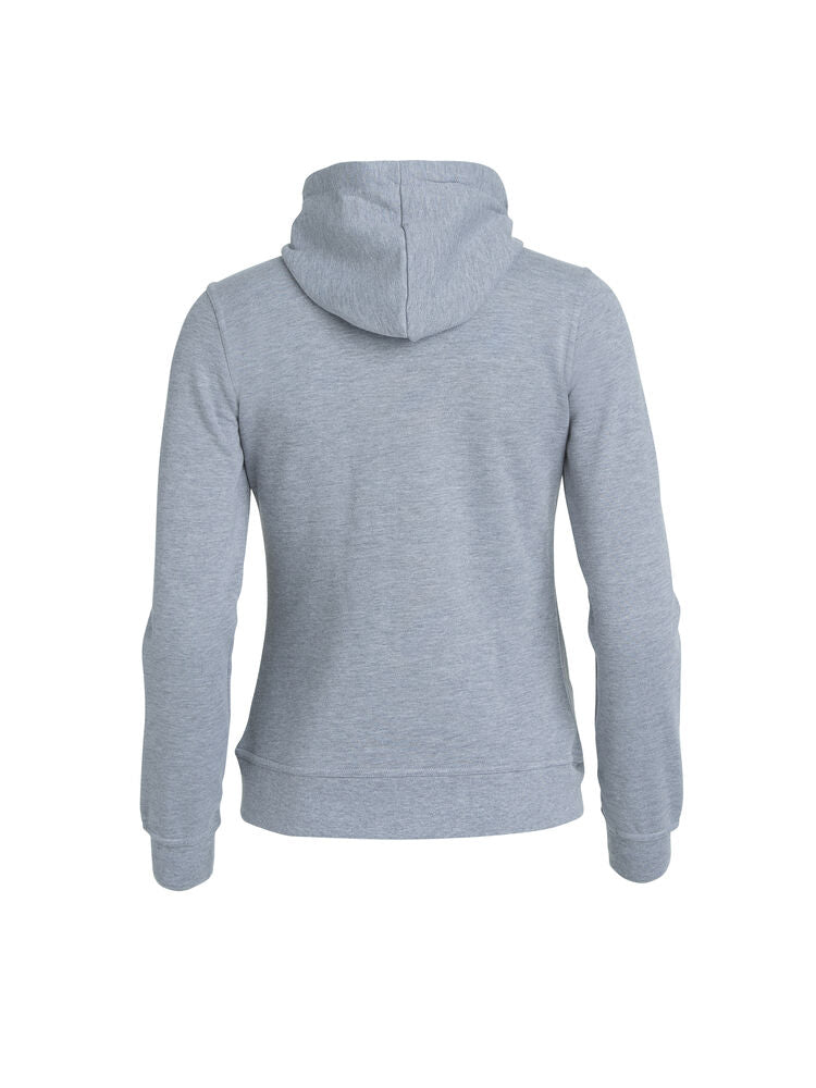 Basic Hoody Full Zip Women von Clique – White