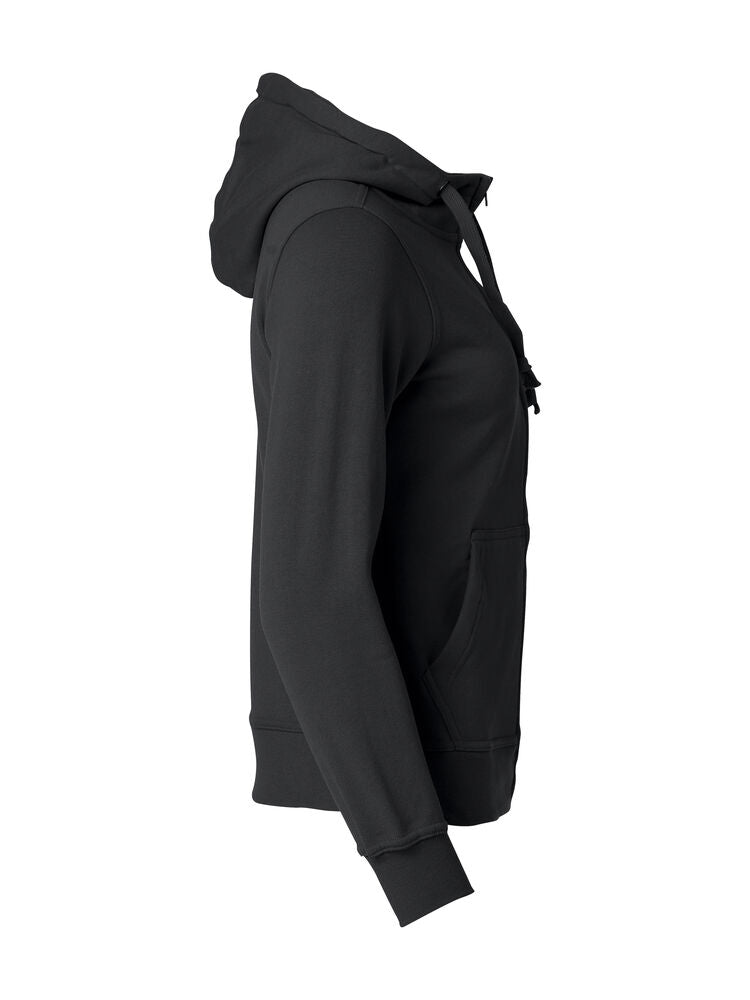 Basic Hoody Full Zip Women von Clique – White