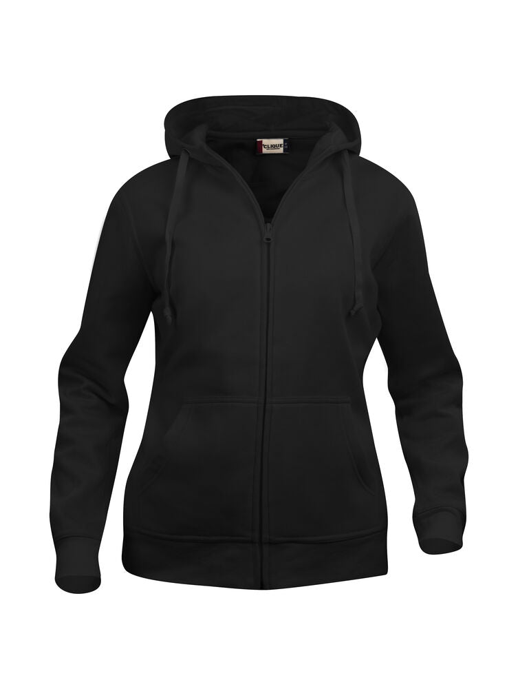 Basic Hoody Full Zip Women von Clique – White