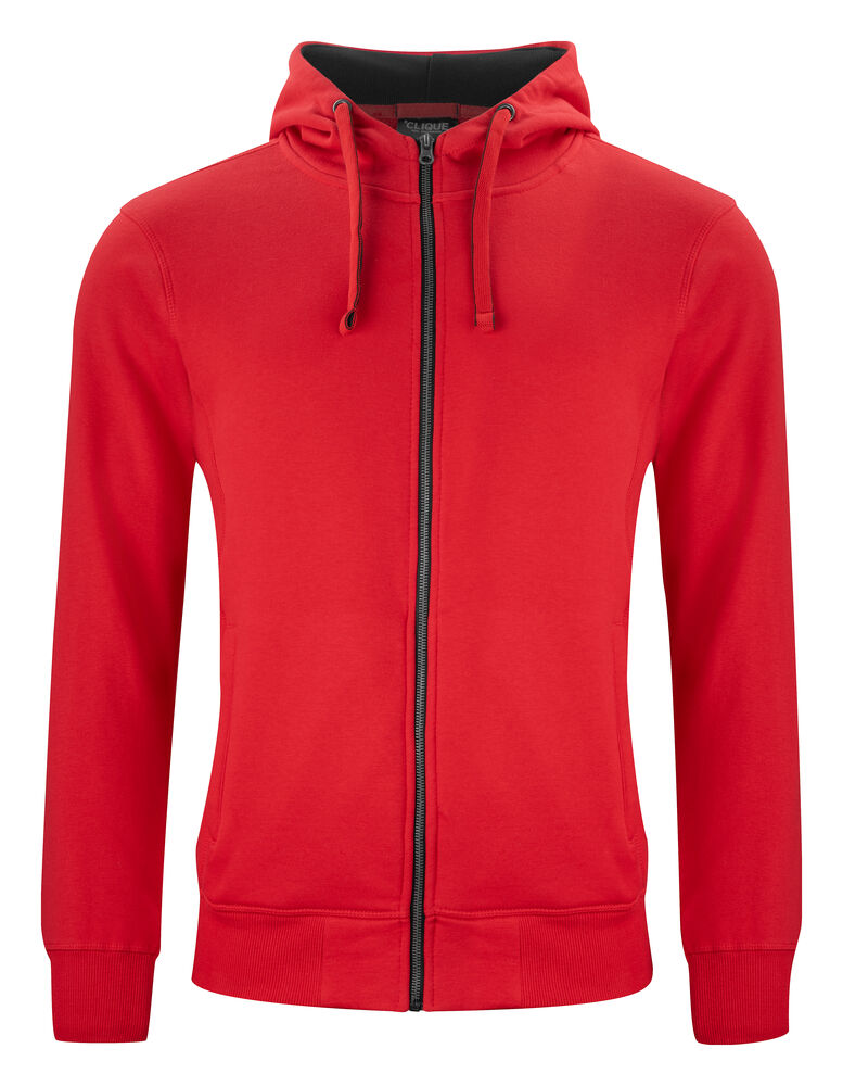 Classic Hoody Full Zip von Clique – Red