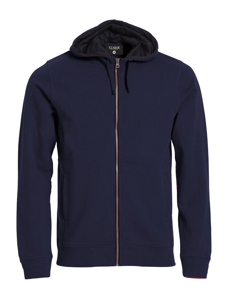 Classic Hoody Full Zip von Clique – Red
