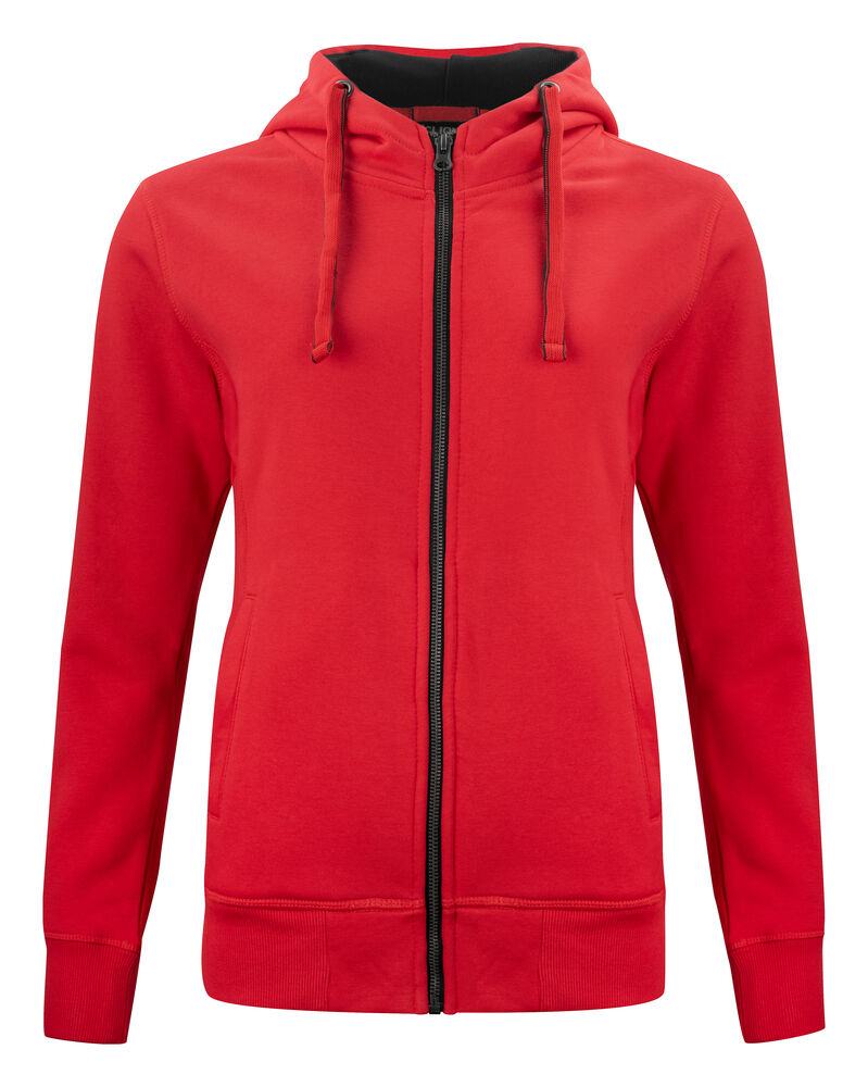 Classic Hoody Full Zip Women von Clique – Red