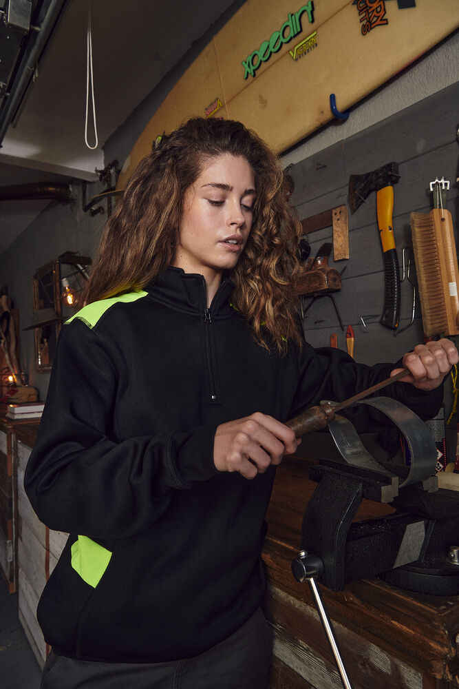 Ambition Half Zip von Clique – Visib Yellow