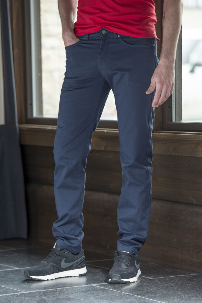 5-Pocket Stretch Light von Clique – Dark Navy