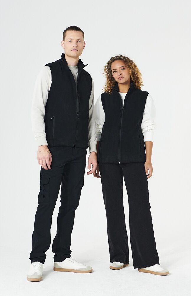 Basic Polar Fleece Vest von Clique – Red