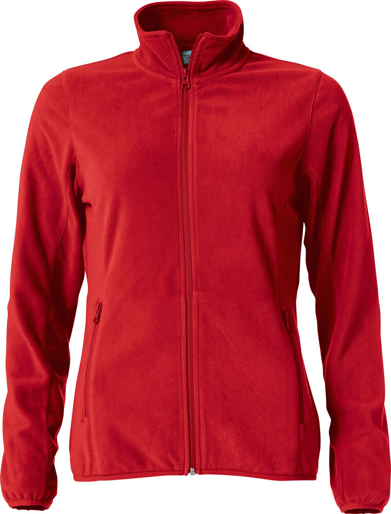 Basic Micro Fleece Jacket Women von Clique – Red
