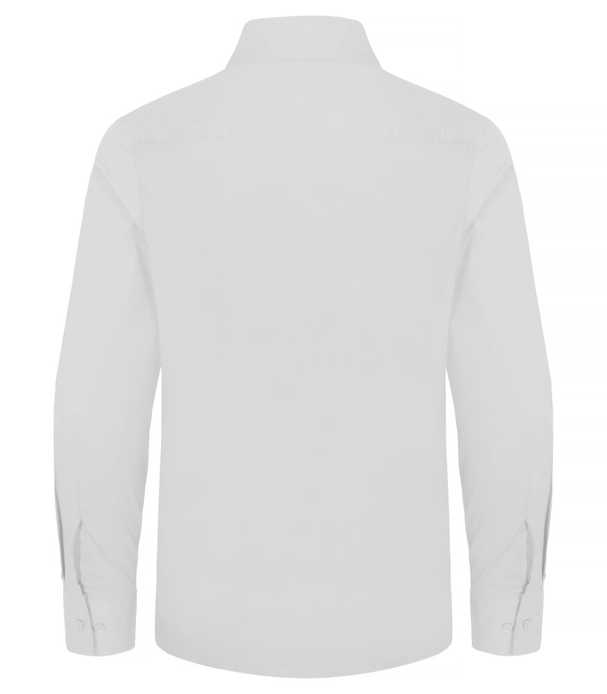 Stretch Shirt L/S von Clique – White