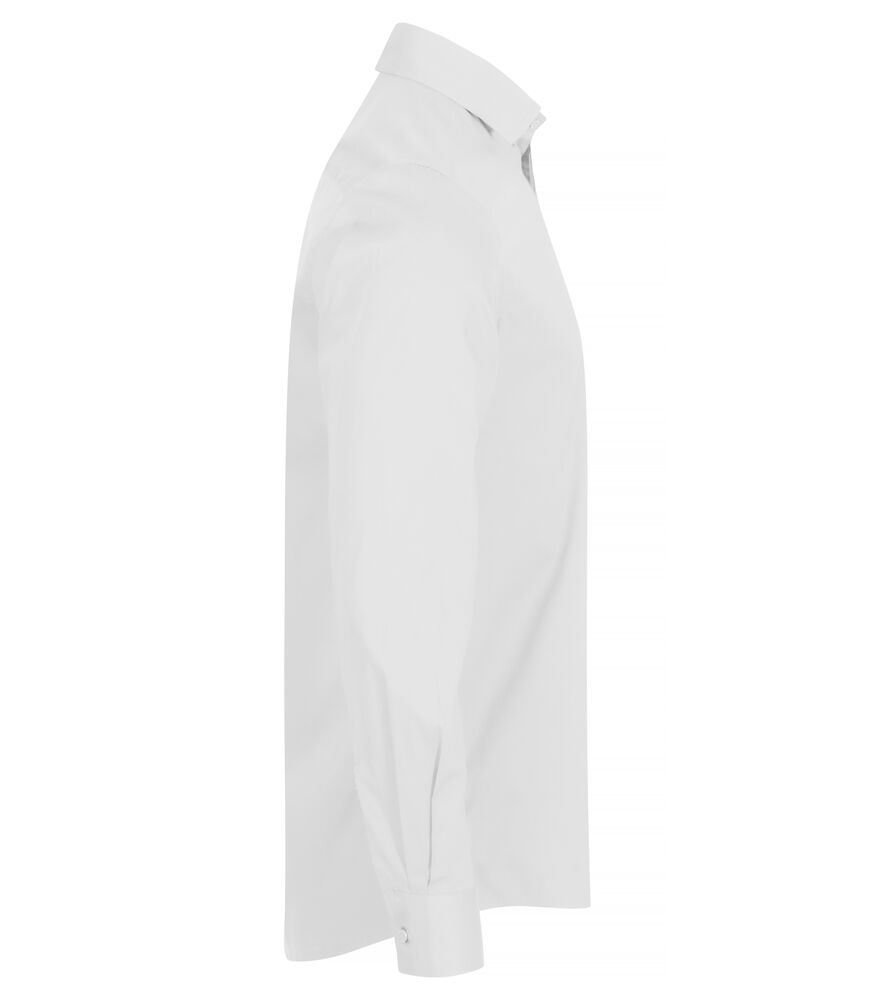 Stretch Shirt L/S von Clique – White