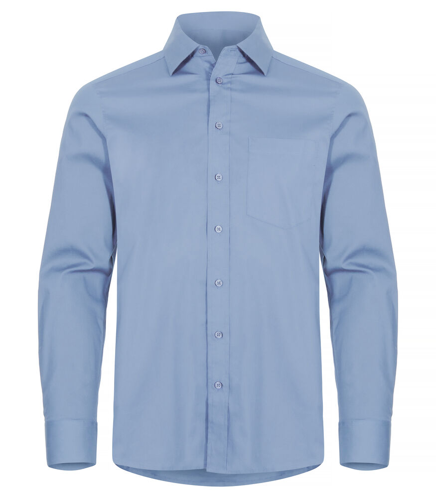 Stretch Shirt L/S von Clique – White