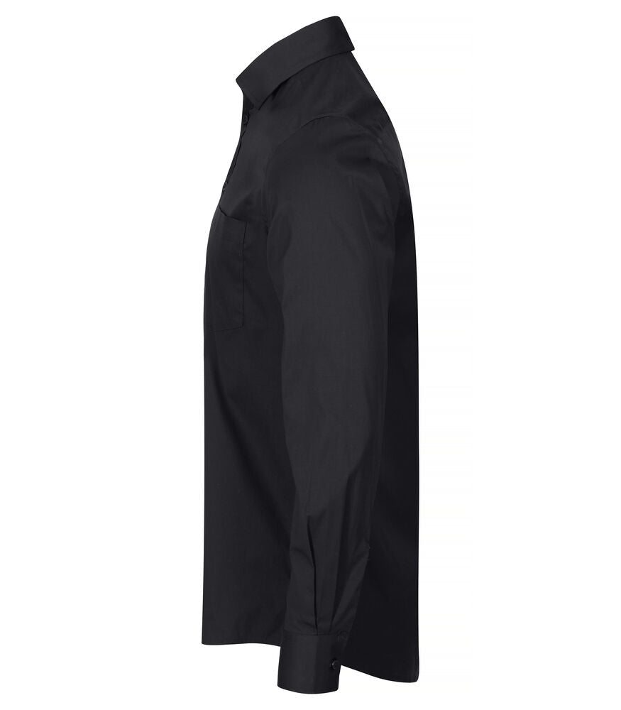 Stretch Shirt L/S von Clique – White