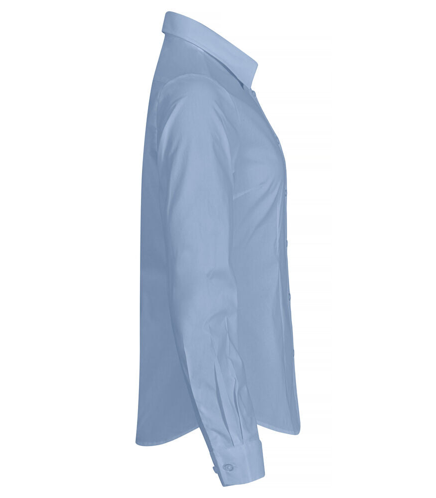 Stretch Shirt L/S Women von Clique – White