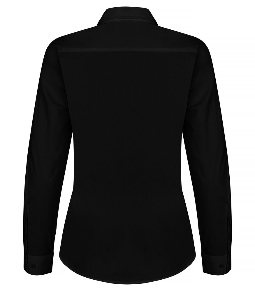 Stretch Shirt L/S Women von Clique – White