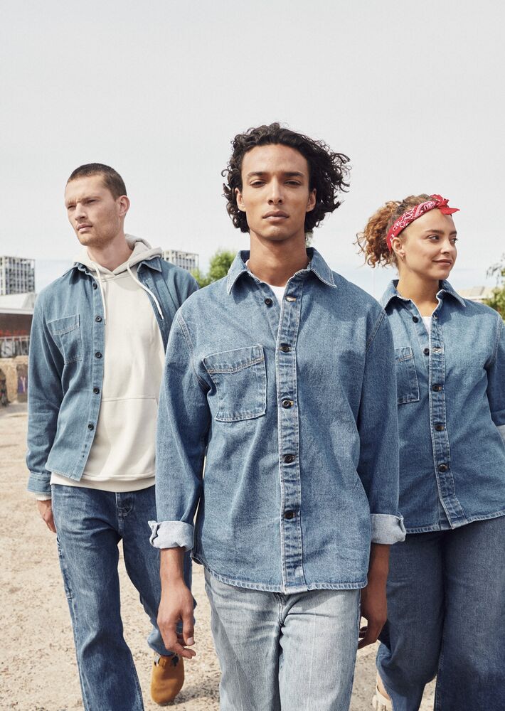 Overshirt von Clique – Demin